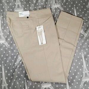 UP! Thin Credible! Women's Fit Pull On Dress Pants Size 16 Beige